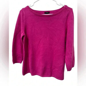 Talbots Knit Sweater, Pink, Size Small, Cotton Blend,‎ Classic, Preppy, EUC
